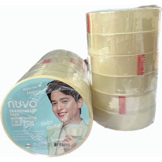 NUVO เทปใสแกนใหญ่ เทปใส สก็อตเทปใส เทปกาวอะคริลิค รุ่น 888 แกน 3 นิ้ว ยาว 36 หลา