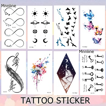 แทททูรอยสัก ลายสุดฮิต มินิมอล เป็นแบบชั่วคราว 2-7 วัน ติดแล้วสีขึ้นเลย สามารถลบออกได้