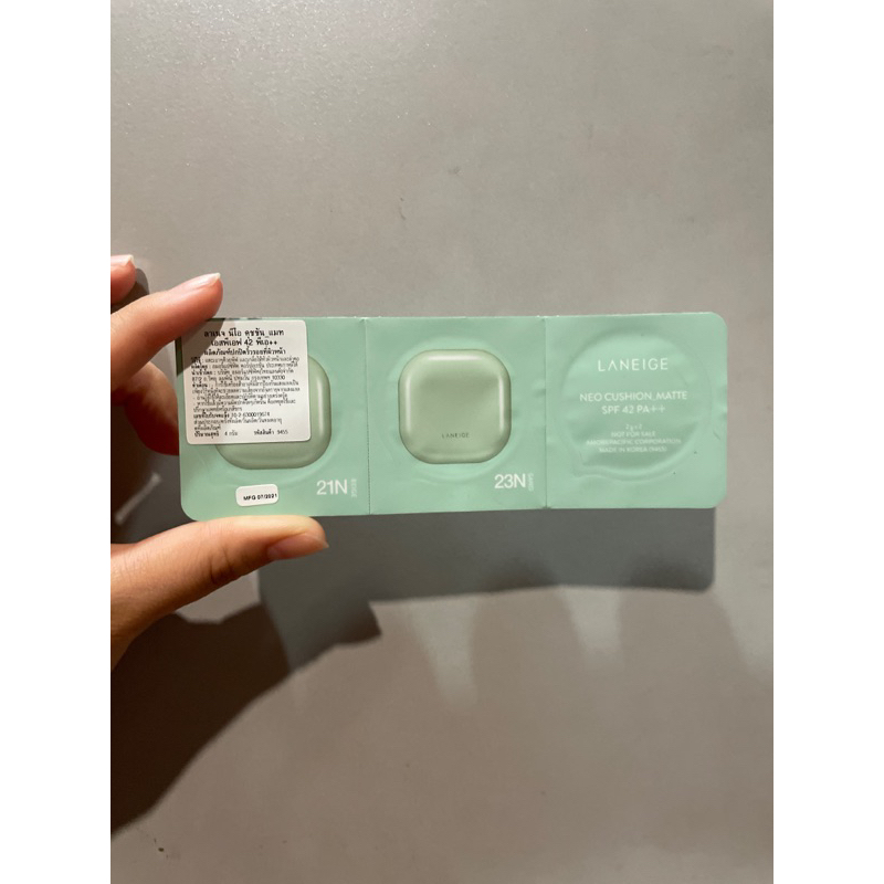 Laneige Neo cushion matte tester