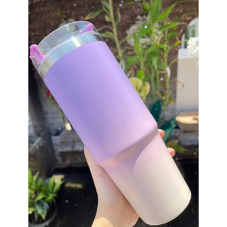 [เลเซอร์1ด้าน] แก้วเก็บอุณหภูมิฝาเกลียวทูโทน30oz ออกแบบเองได้ ‼️ ราคานี้รวมเลเซอร์เรียบร้อยจ้า !!