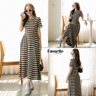 🌈🌿🌸🌼🌺🧡🤎🇰🇷 Cotton Stripe Twist Maxi Dress