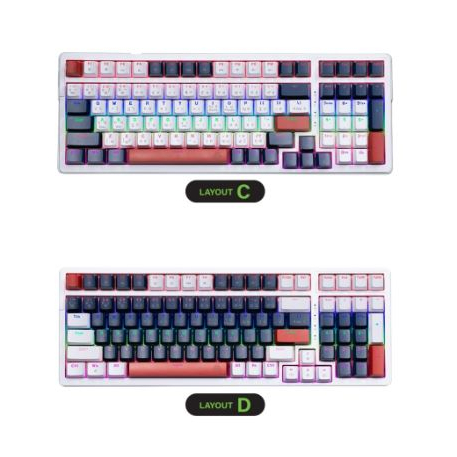 EGA #ที่นี่ที่แรก ⚡️FLASH SALE⚡️(ราคาพิเศษ)ใหม่!!! TYPE CMK1 คีย์บอร์ดเกมมิ่ง 100 คีย์ คัสต้อมได้ ทั้งถอดคีย์แคป, เปลี่ย