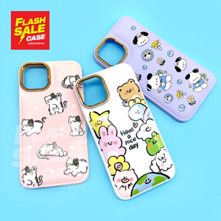 เคสมือถือนิ่ม TPU กันเลนส์กล้องเงาพิมพ์ลายการ์ตูน