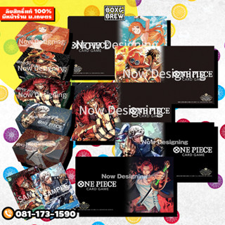 One Piece Card Game : Championship  Playmat Storage + Promo Card / Trafalgar Law /  Shanks / Nami / Ace / Kid วันพีซ