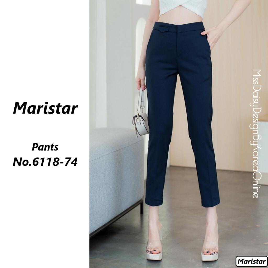 Maristar กางเกงขายาว 9 ส่วน No.6118 ผ้า Spandex