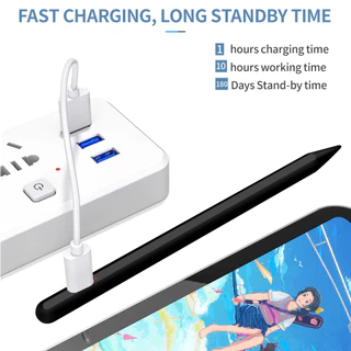 ปากกาไอแพด วางมือบนหน้าจอ+การเขียนและการวาดภาพ Stylus Pen นำไปใช้กับ Gen10/9/8/7/6 Air5/4/3 Mini6/5 Pro11/12.9 ปากกา sty