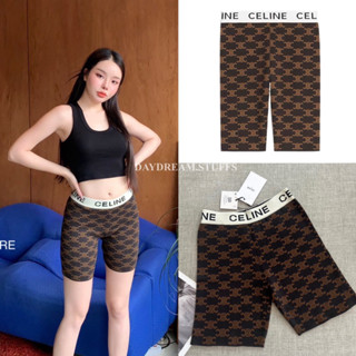 💫พร้อมส่ง💫CLN biker short • กางเกง Biker ทอลายแบรนด์ดัง ดีเทล ขอบเอว boxer เนื้อผ้าไหมพรม นุ่มมาก ยืดหยุ่นดี ป้ายแท็กครบ