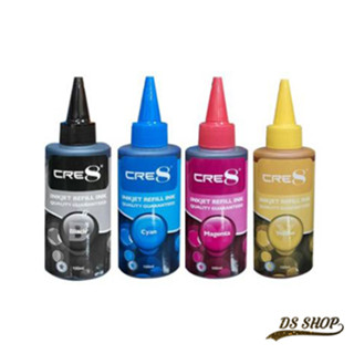 หมึกเติม CRE8 INK BK , C , M , Y 100 ml