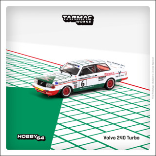 Tarmac Works 1/64 HOBBY64 Volvo 240 Turbo Macau Guia Race 1985 Winner Gianfranco Brancatelli