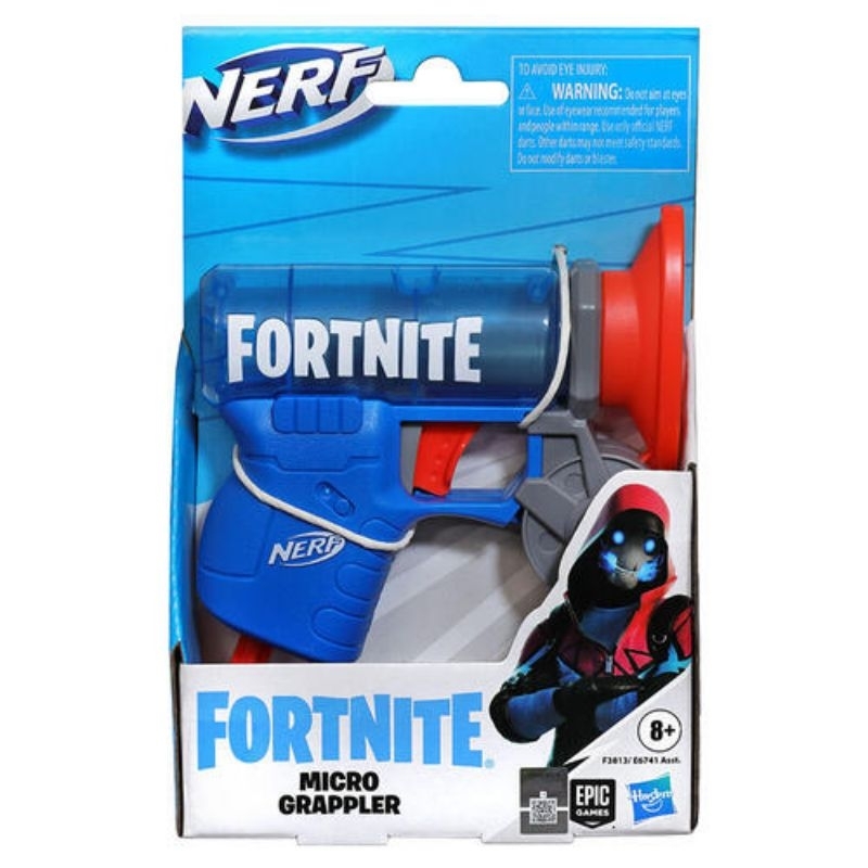Nerf Fortnite MicroShots Micro Grappler Mini Dart-Firing Blaster Toy Gun