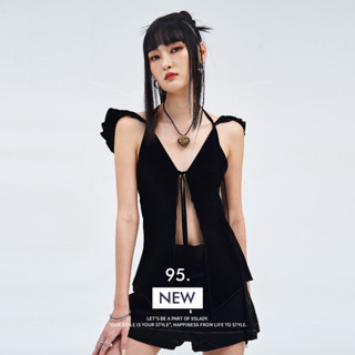 95lady • Angel B - 002 เสื้อลูกไม้แขนนางฟ้า