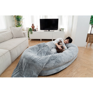 (ใหม่!) ที่นอนปุกปุย สำหรับน้องหมา น้องแมว ขนาดยักษ์ Nola human dog bed กันน้ำและถอดซักได้ ที่นอนสุขภาพ