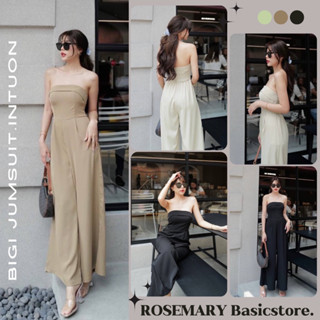 Bigi jumsuit🤍เกาะอก จั้มสูทขายาว สวยแพง ห้ามพลาดกับงานป้าย INTUON #Rosemary Basicstore