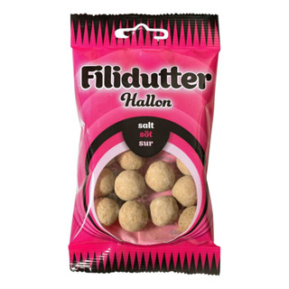 Filidutter Hallon 65g Raspberry Salt Sweet Sour Hard Candy