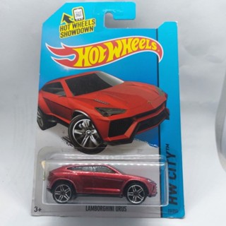 รถเหล็ก Hotwheels LAMBORGHINI URUS สีแดง (IB29)