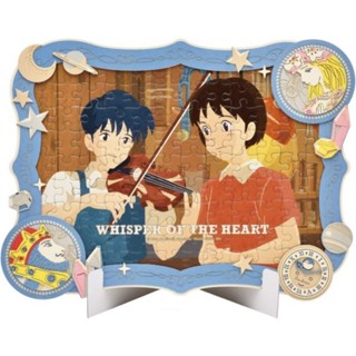 ลิขสิทธิ์แท้ 🇯🇵 ตัวต่อ จิ๊กซอ puzzle แบบมีกรอบและขาตั้ง Whisper of the Heart สตูดิโอจิบลิ Studio Ghibli