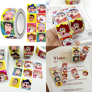 ส่งจากไทย🌈 ( 500 ดวง ) Sticker สติกเกอร์ ชินจัง Shinchan น่ารัก ติดตกแต่งของ โน๊ตบุ๊ค สมุด โปสการ์ด โปสการ์ดแต่งห้อง