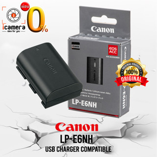 ผ่อน 0%** Canon Battery LP-E6NH ( LP-E6 , LP-E6N ) **ของแท้ 100% For 60D 70D 80D 90D 6D 7D 5D EOS R ** รับประกัน 1 เดือน