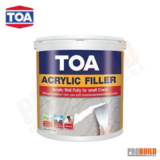 ทีโอเอ อะคริลิก ฟิลเลอร์ TOA ACRYLIC FILLER สีโป๊วผนัง อะคริลิกแท้ 100% (วอลพุตตี้)