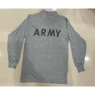 เสื้อยืด แขนยาว ทหาร ARMY มือ2 ของเเท้กองทัพ USA ไซค์ S อก 19 ยาว27 สภาพสวย ราคา 240 บาท