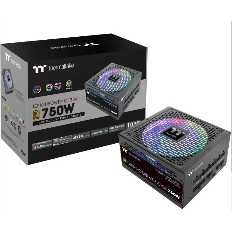 THERMALTAKE TOUGHPOWER GF3 ARGB 750W : PS-TPD-0750F4FAGE-1 POWER SUPPLY
