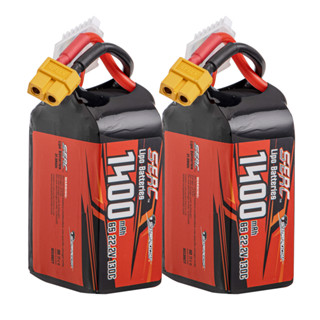 2PCS RC แบตลิโพ Lipo 1400MAh 6S 22.2V 130C แบต แบตเตอรี่ ร้านไทย ส่งทันทีคลังสินค้าพร้อม Lipo Battery สำหรับของเล