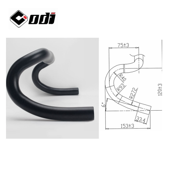 ODI แฮนด์เสือหมอบ อลูมิเนียม กราเวล ขนาด 40/42/44 ซม. GRAVEL Handlebar แฮนด์จักรยาน แฮนด์กราเวล - รูปที่ 2