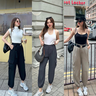 MALIMAYS - JUMPER PANTS กางเกงขาจั๊ม แถมเข็มขัด