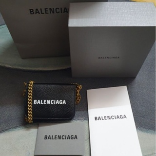 Uesd Balenciaga cash mini wallet on chain กระเป๋าสตางค์ กระเป๋าสะพาย