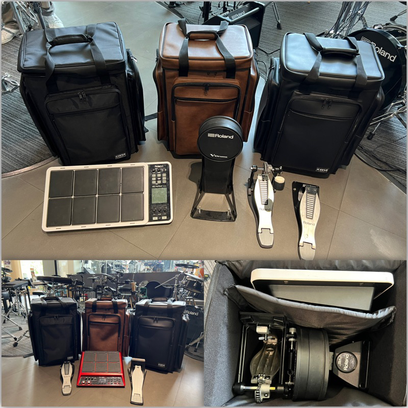 กระเป๋าใส่กลองไฟฟ้าใส่ SPD30 OKTO -A HPD20 Alesis PD705 รุ่น M pack (แบบหนัง)จาก Easicase
