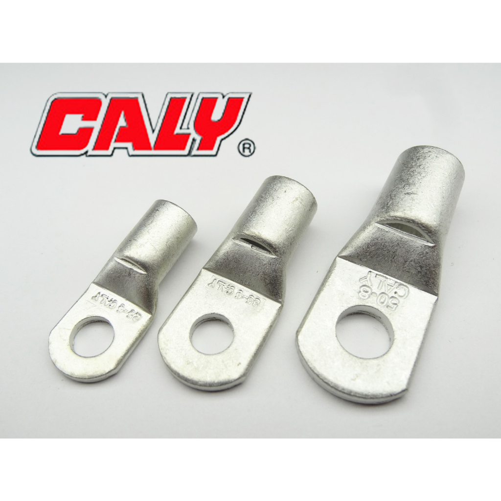 CABLE LUGS หางปลารุ่นหนาทรงยุโรปแบบท่อ รุ่น CL4 CL6 CL10 CL16 CL25 CL35 CL50 ยี่ห้อ CALY **ขายยกถุงB