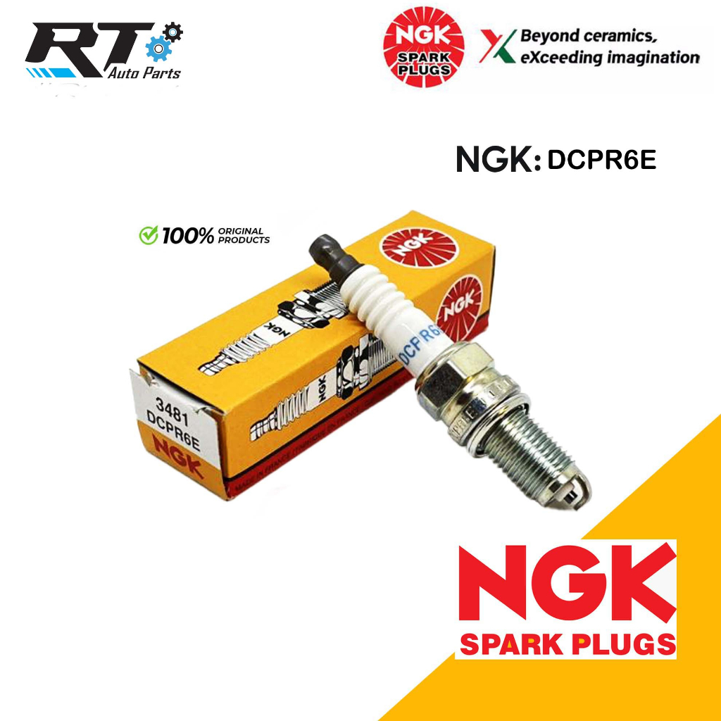 NGK หัวเทียน DCPR6E ชุด 4ตัว / หัวเทียน NGK สำหรับ Suzuki Swift 1.2 "10-18 Toyota Avanza ปี07-16 Suzuki Ciaz Celerio