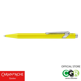 ปากกาลูกลื่น CARAN DACHE 849 Fluo Line Yellow Ballpoint Pen # 849.470