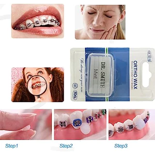 Wax Mint Orthodontic Wax (แว็กกันเจ็บ) 1ชิ้น Dr.Smith