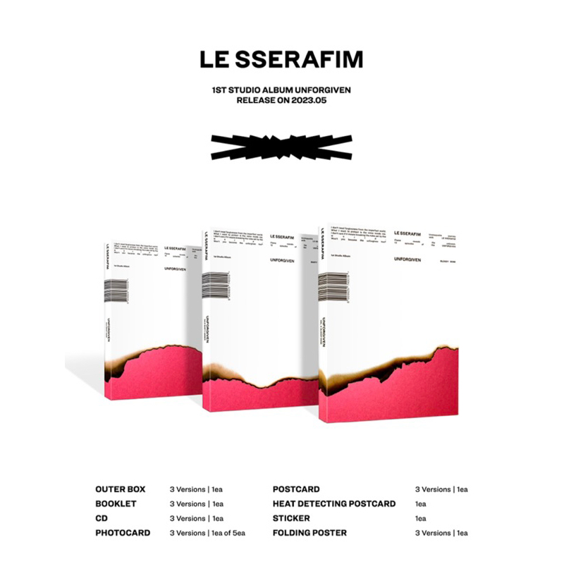 พร้อมส่ง อัลบั้ม LE SSERAFIM - รูปที่ 2