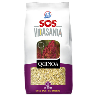 เอสโอเอส ไวท์คีนัว พรีเมียม จากประเทศเปรู 250 กรัม - Premium White Quinoa from Peru 250g SOS brand