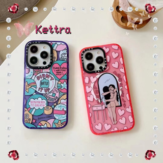 💜Kettra💜รูปหัวใจ ความคิดสร้างสรรค์ รุ่นคู่ 11 14 pro max Love การพิมพ์ หวานสวย case for iPhone 12 13