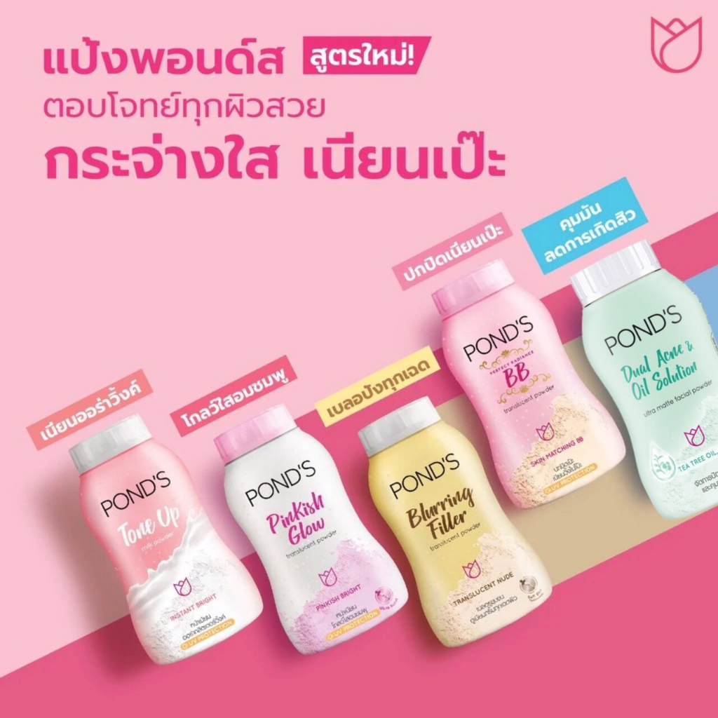 พอนด์ส แป้งฝุ่น Pond’s Translucent Facial Powder 45 กรัม