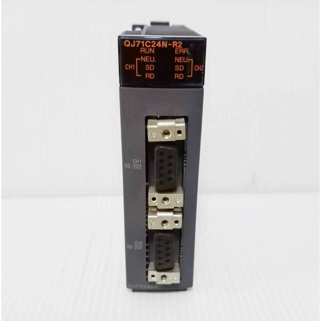 QJ71C24N-R2 MITSUBISHI MELSEC-Q Series Serial Communication Unit PLC (สินค้ามือสองใช้งานได้ปกติ)