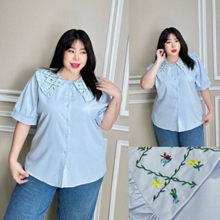 🔥Plussize🔥เสื้อคนอ้วน🔥  รอบอก 48”      รอบอก 50”      รอบอก 52      รอบอก 56”