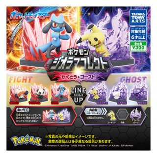 Takara Tomy Arts ไข่กาชาปองครบเซ็ท Pokemon Diorama Collect Fighting &amp; Ghost