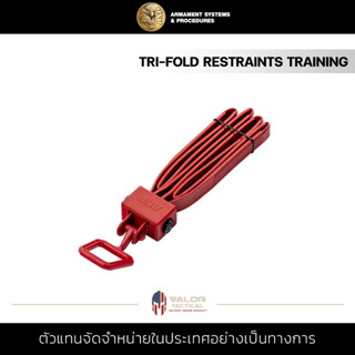 ASP - Tri-Fold Training Restraints 10-Pak (Red) w/Tri-Rings สายรัดมือ น้ำหนักเบา