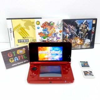 Nintendo 3DS Flare Red × PokemonGame🕹 JAPAN 🇯🇵 WAP-002 🎮 90%