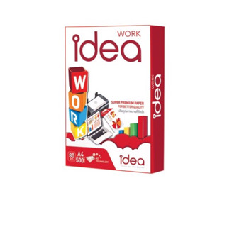 กระดาษถ่ายเอกสาร A4 idea 80 แกรม (1รีม500แผ่น)