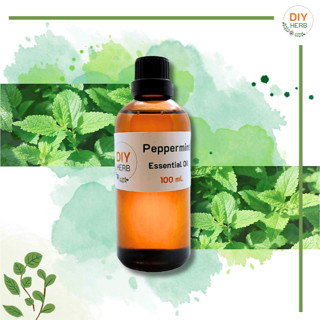 หัวน้ำหอมแท้ กลิ่นเปปเปอร์มิ้นท์ Peppermint Essential Oil 100 ml.เกรดพรีเมียม ทำเครื่องหอมเครื่องสำอางค์ Lotion , cream