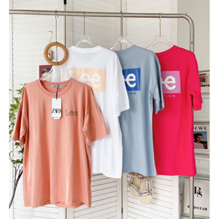 เสื้อยืดคอกลม"Lee" งานสกรีนสุดเท่