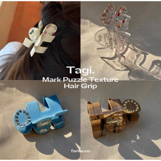 (PRE-ORDER) Tagi. Mark Puzzle Texture Hair Grip