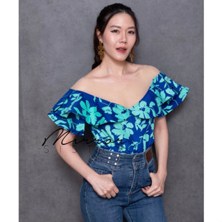 🔖ป้าย MirrorSister 30329.5 เสื้อซีทรู ระบาย ลายดอก SoPHia FLoRA See-THRu BLoUSE สีสัน แซ่บซ่า ช่วงบน เป็นซีทรูไม่คัน เก๋