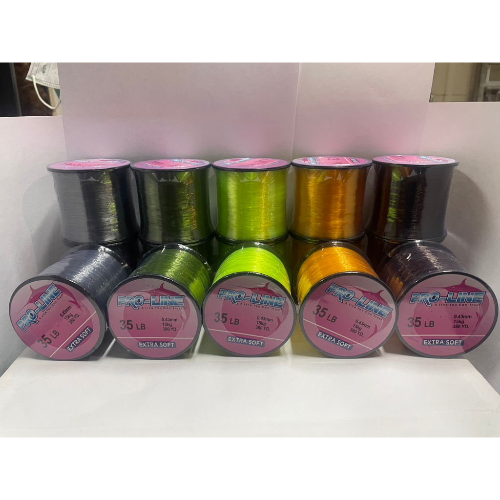 PRO-LINE 1/8 มีทั้งหมด 5 สี เหนียวทนทาน จมน้ำเร็ว ใช้งานได้อย่างยาวนาน