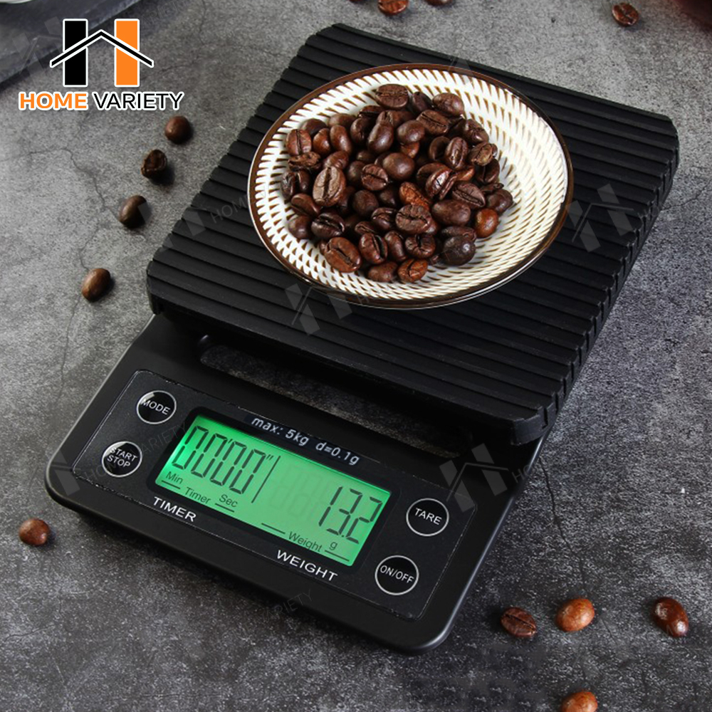 ตาชั่งดิจิตอล 5kg/0.1g เครื่องชั่ง กาแฟ ดิจิตอล เหมาะสำหรับชั่งอาหาร ตาชั่ง Coffee scale Deebillion
